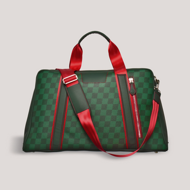 Racing Green Chequered Holdall